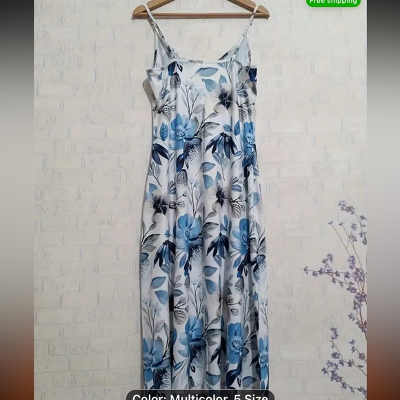 NWT blue and white dress - Picture 2 of 6